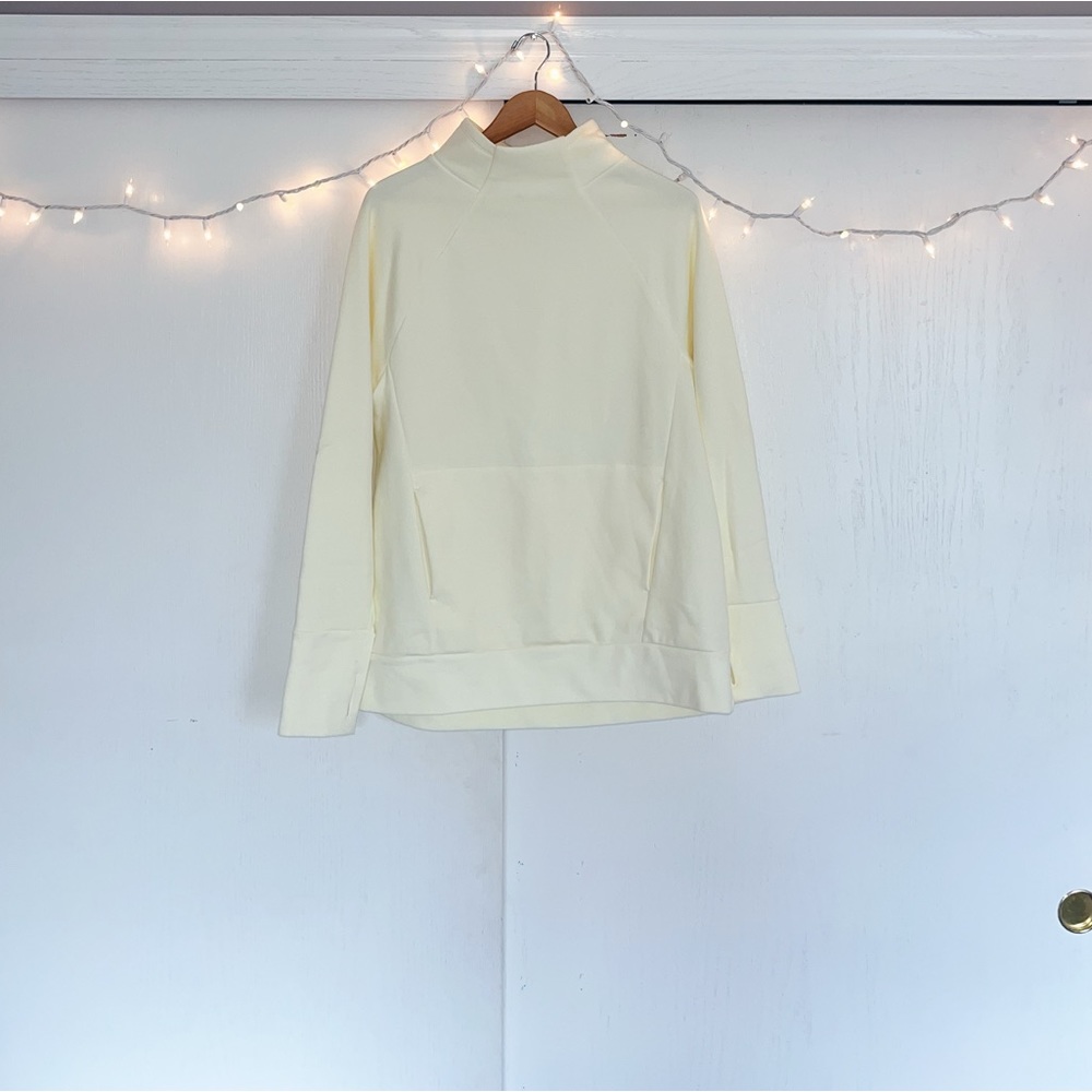 light yellow fabletics pullover